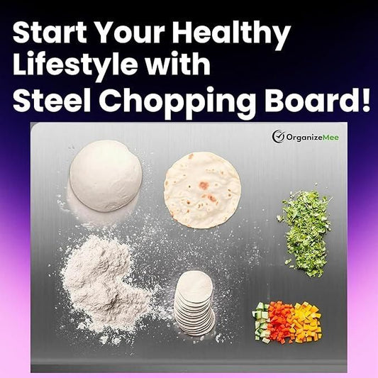 Premium+ Stainless Steel Chopping Board – Your Ultimate Kitchen Partner (35*31cm)